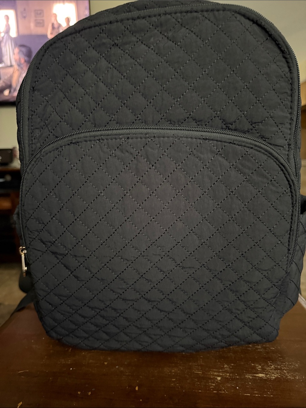 Universal Thread Black Quilted Backpack